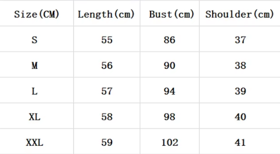 Rippstrick Weste | Hoher Kragen | Oversized Fit - Size Chart