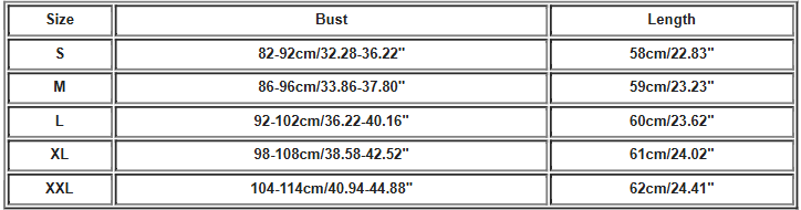 Rippstrick Tanktop | Sculpted Fit | Minimalist Design - Size Chart