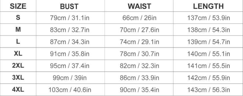 Lichtglanz Abstract Maxi Kleid | Aquarell Print | Ärmelloses Design - Size Chart