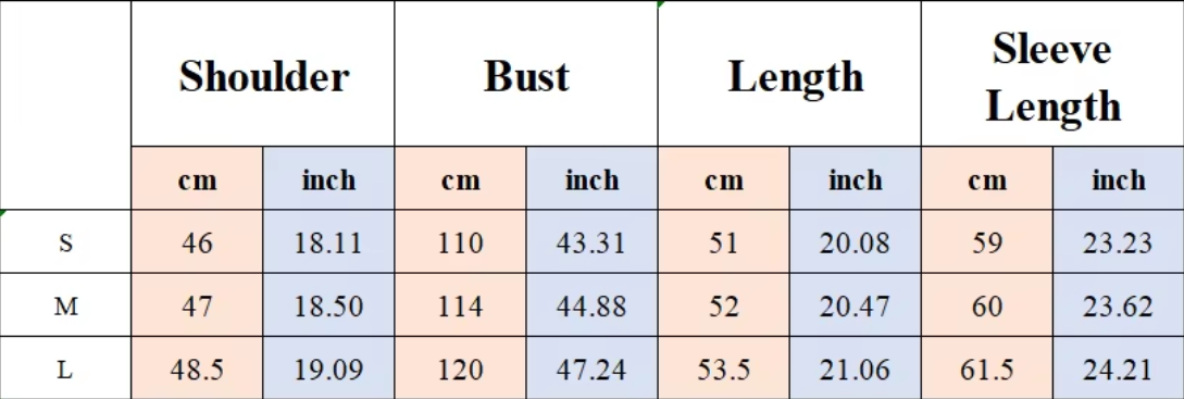 Bomberjacke | Cropped Fit | Grundlinie Collection - Size Chart