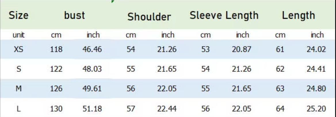 Doppelreihiger Wollmischmantel | Strukturierte Silhouette - Size Chart