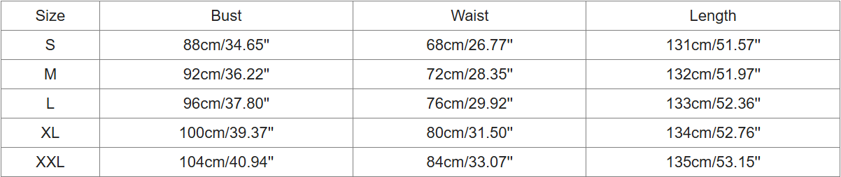 Eden Maxikleid | Hoher Ausschnitt | Baumwollmischung | Moderne Silhouette - Size Chart