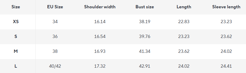Wollmischung Cardigan Jacke | Boxy Fit | Strukturstrick Finish - Size Chart