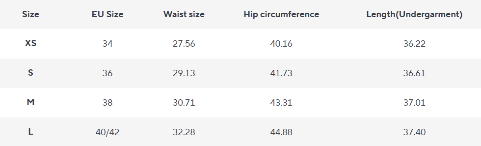 High-Waist Palazzo Hose | Gefaltete Front - Size Chart