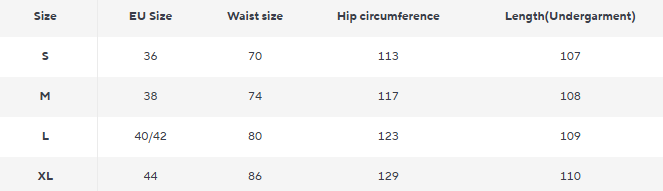 Hochtaillierte Wrap-Hose | Gold Knopf Detail | Elegante Fließende Silhouette - Size Chart