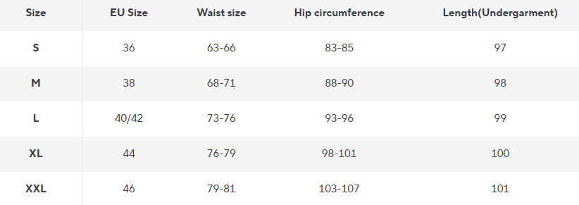 Slim Fit Split-Hem Hose | Figurformende Silhouette | Modern Minimalistisch - Size Chart