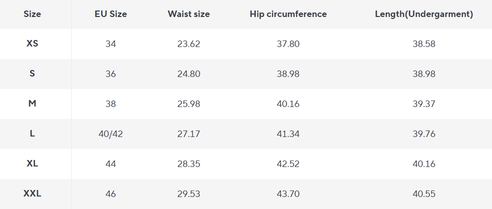 Gestreifte Relaxed Hose | Elastischer Bund | Modern Tailoring - Size Chart