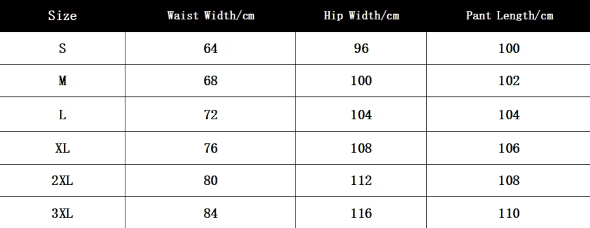 Weite Bein Graue Jeans | Hochbund | Modern Streetwear Denim - Size Chart