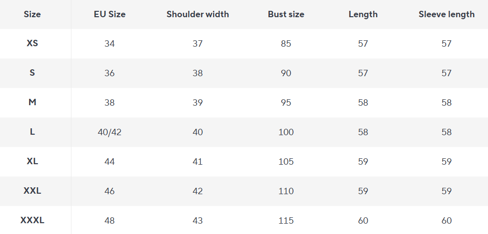 Faux Fur Hochkragenmantel | Weiche Textur | Winterwärme - Size Chart