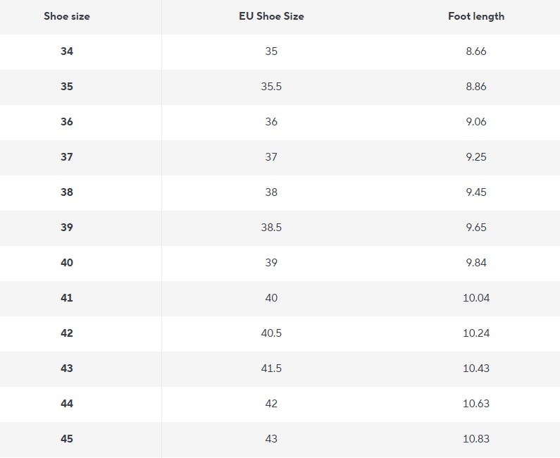 Block Heel Ankelstiefel | Reißverschluss | Elegantes Winterdesign - Size Chart