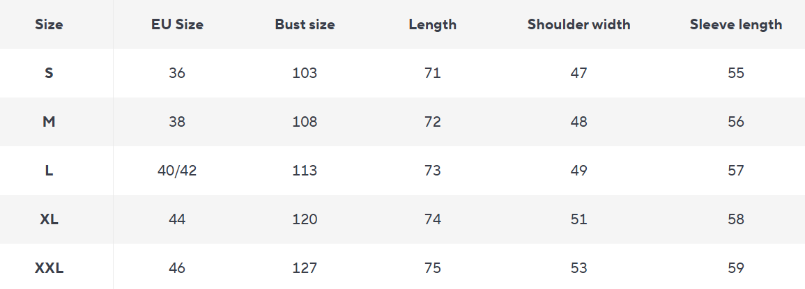 Gestreiftes Hemd | Relaxed Fit | Baumwollmischung - Size Chart