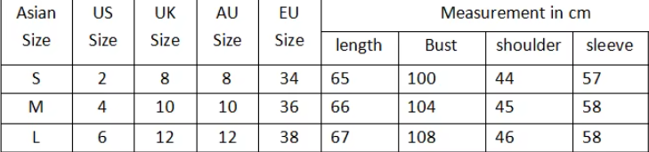 Sheer Organza Bluse | Puff Sleeve | Lapel Collar - Size Chart