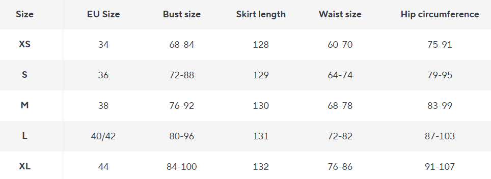 Ruffle Split Maxi Dress | Quadratischer Ausschnitt, Aermellos, Drapierter Saum - Size Chart