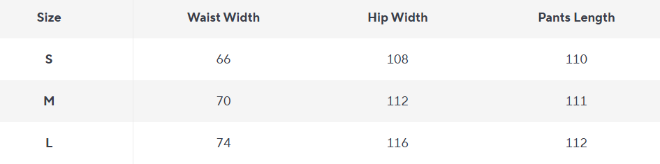 Hose mit hoher Taille und weitem Bein | Tailliert für Büro bis Abend - Size Chart