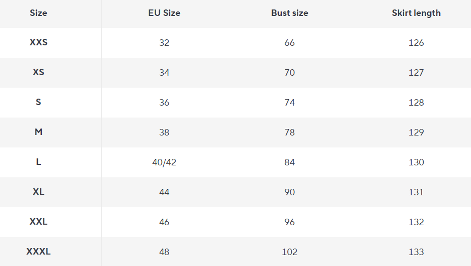 Maxikleid mit Spitzen-Einsätzen | Spaghetti-Träger | Offener Rücken - Size Chart