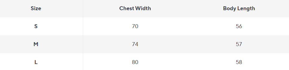 Mock Neck Rippstrick Tank Top | Slim Fit Pullover - Size Chart