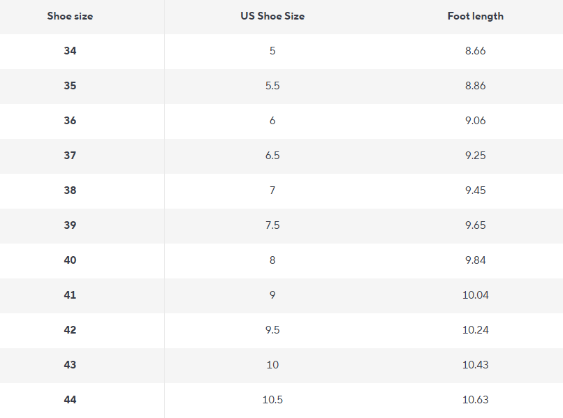 Flache Sandalen mit Knöchelriemen aus Kunstleder - Size Chart