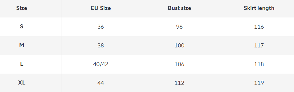 Weitblick V-Ausschnitt Bedrucktes Kleid | Relaxed Fit | 3/4 Ärmel - Size Chart