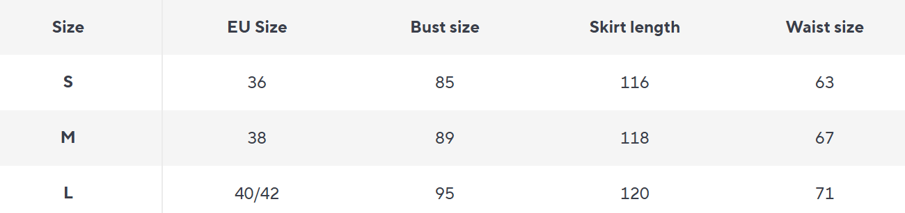 Aermelloses Midi Kleid | Schluessel-Ausschnitt und Gefalteter Rock - Size Chart
