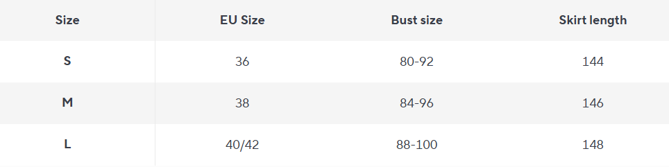 Maxikleid Langarm | Ruched Taille | Tailliert | Bodenlang - Size Chart