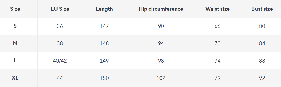 Lace Sequin Jumpsuit | Hohe Taillierung | Langarm | Ausgestelltes Bein - Size Chart