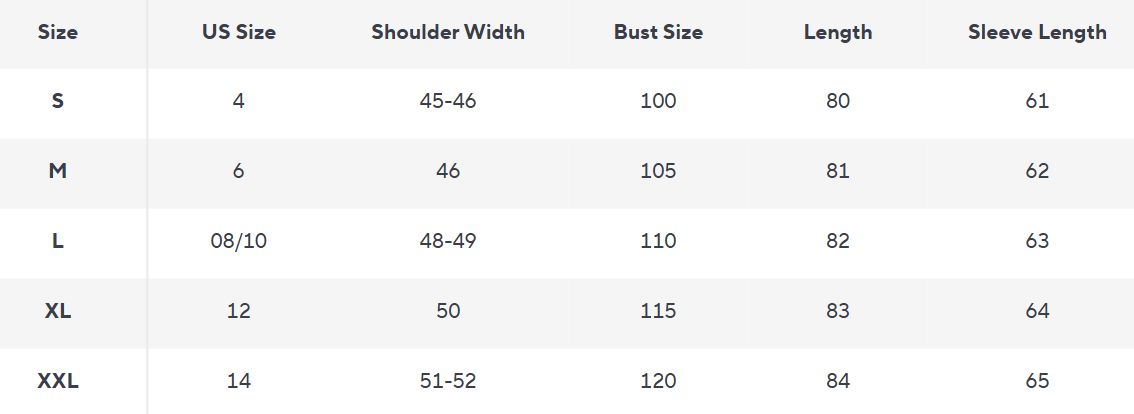 Langer Wollmischungs-Mantel | Einreihig | Moderner Schnitt - Size Chart