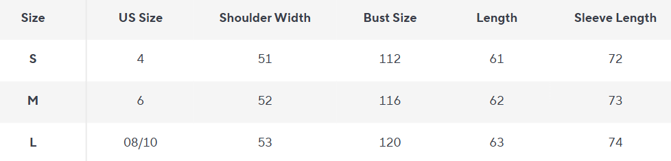 Strukturierter Cape-Mantel | Gemusterte Taillierung | Hoher Kragen - Size Chart