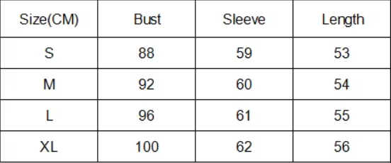 Knit Cardigan | Ribbed V-Neck Button Design - Size Chart