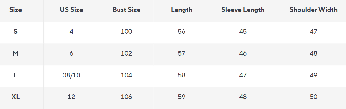 Wollmischung Rollkragenpullover | Texturiertes Strickdesign - Size Chart