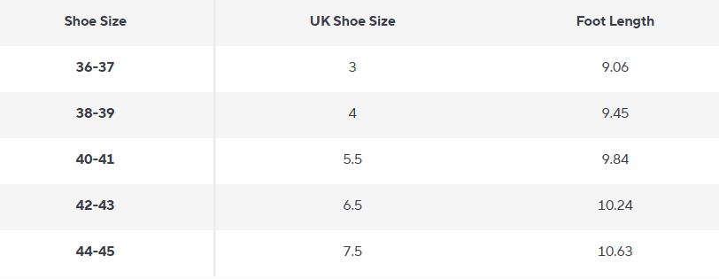 Plüsch Hausschuhe | Weiche Winter Slides - Size Chart