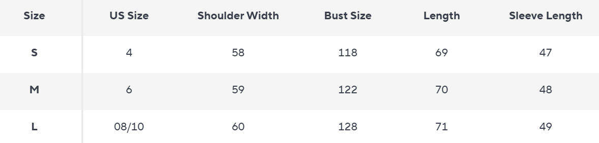Asymmetrischer Drapierter Wollmantel | Schalkragen Design - Size Chart