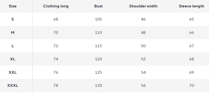 Gequiltete Strickjacke | Stehkragen Reißverschluss - Size Chart