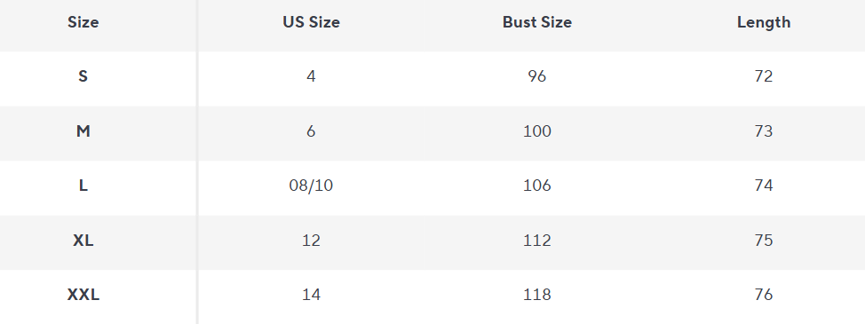 Strickjacke | Offene Vorderseite | Weicher Lässiger Schnitt - Size Chart