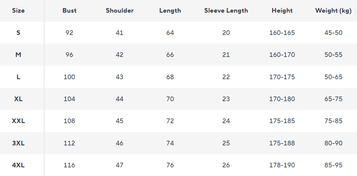Ärmellose Pullover-Weste | Baumwolle-Wolle-Mix | Classic Fit - Size Chart