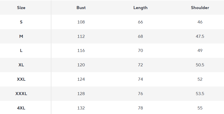 Zip Hoodie | Polka Print | Leichtes Fleece | Regulär Fit - Size Chart