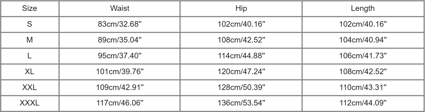 Herren Straight-Leg Hose | Broadcloth | Grundlinie Kollektion - Size Chart