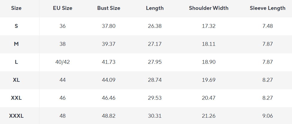 Besticktes Baumwoll T-Shirt | Aus Paris mit Herz - Size Chart