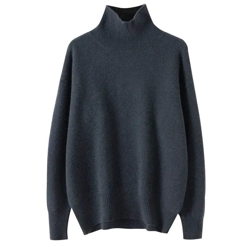 Cashmere Turtleneck Sweater | Relaxed Fit | Grundlinie Collection