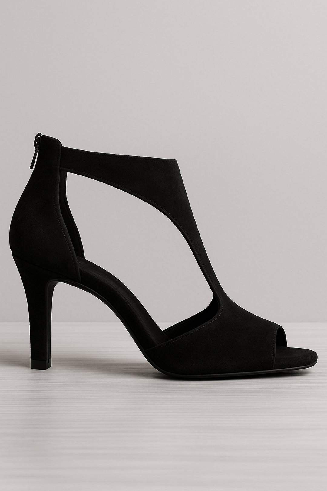 Peep Toe Sandalen | Mittelhoch | Verschluss hinten