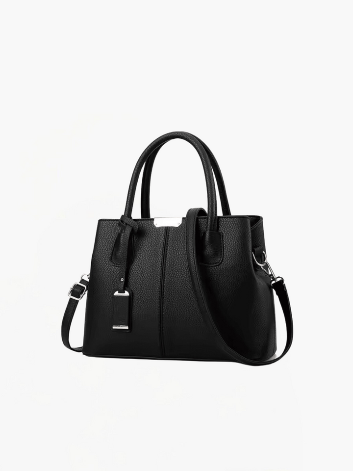 Strukturierte Leder Tote Tasche | Dual Carry Design