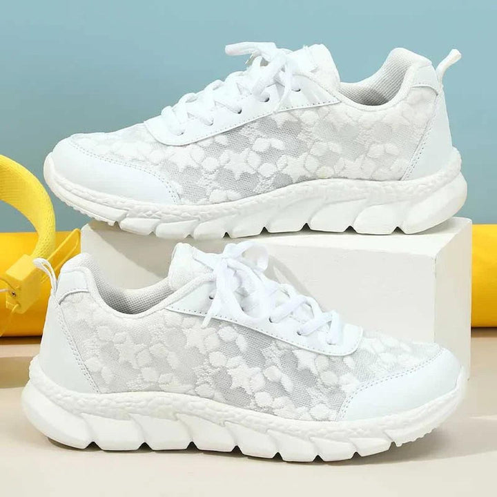 Bestickte Mesh Sneakers | Leicht | Gepolsterte Sohle