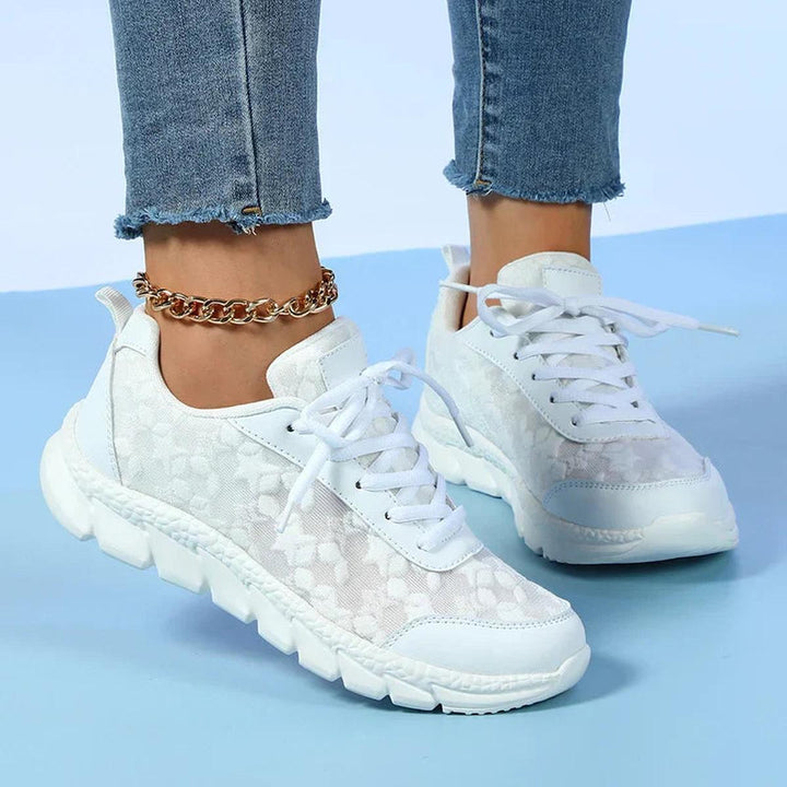 Bestickte Mesh Sneakers | Leicht | Gepolsterte Sohle