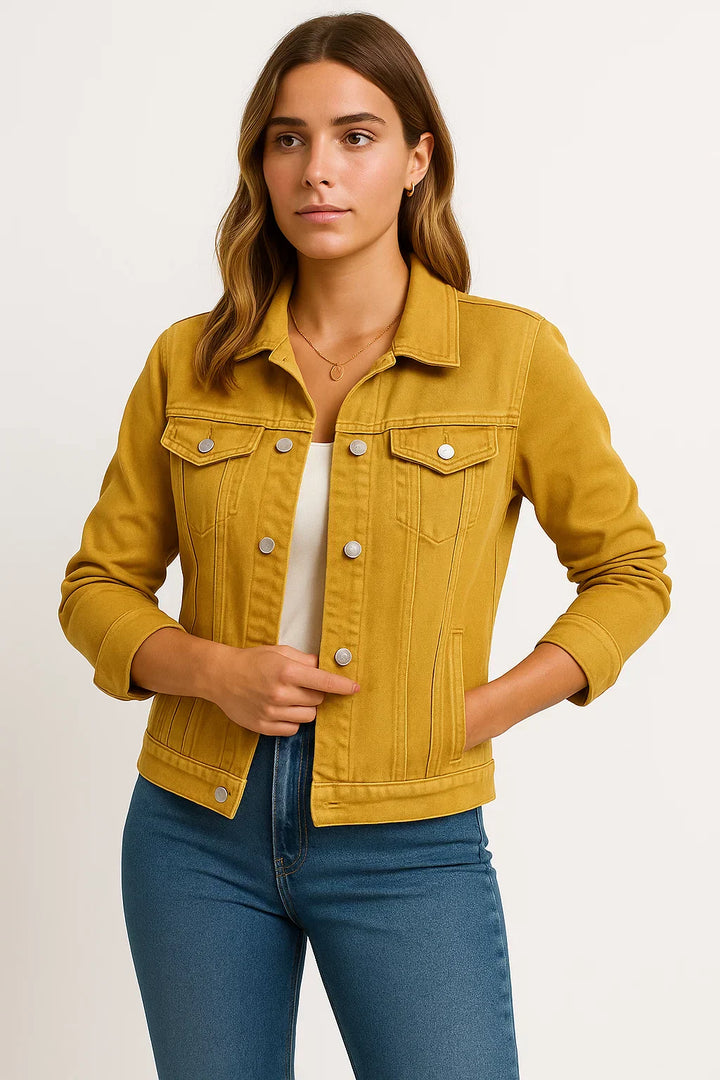 Denim Jacke | Klassisches Button-Down Design