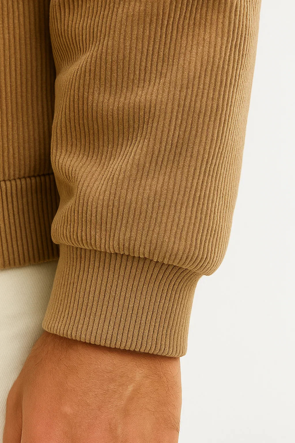 Cordjacke | Cordstoff | Fleece | Shearling Kragen | Reißverschluss