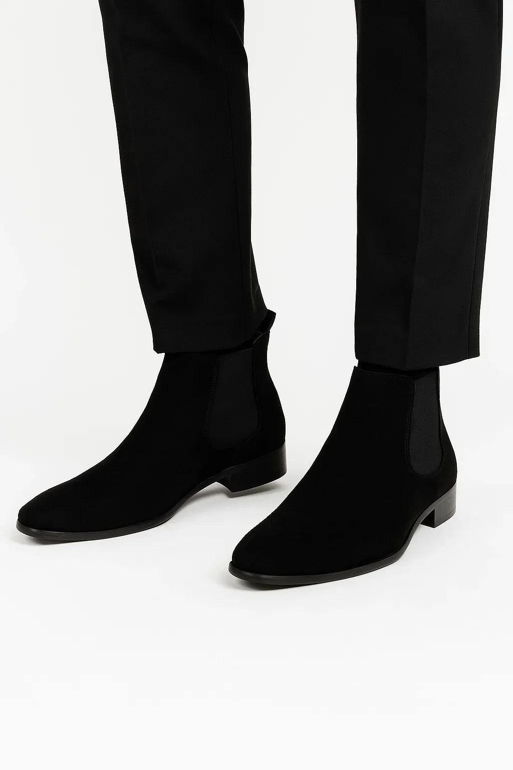 Chelsea Boots aus Faux Suede | Slip-On | Niedriger Absatz