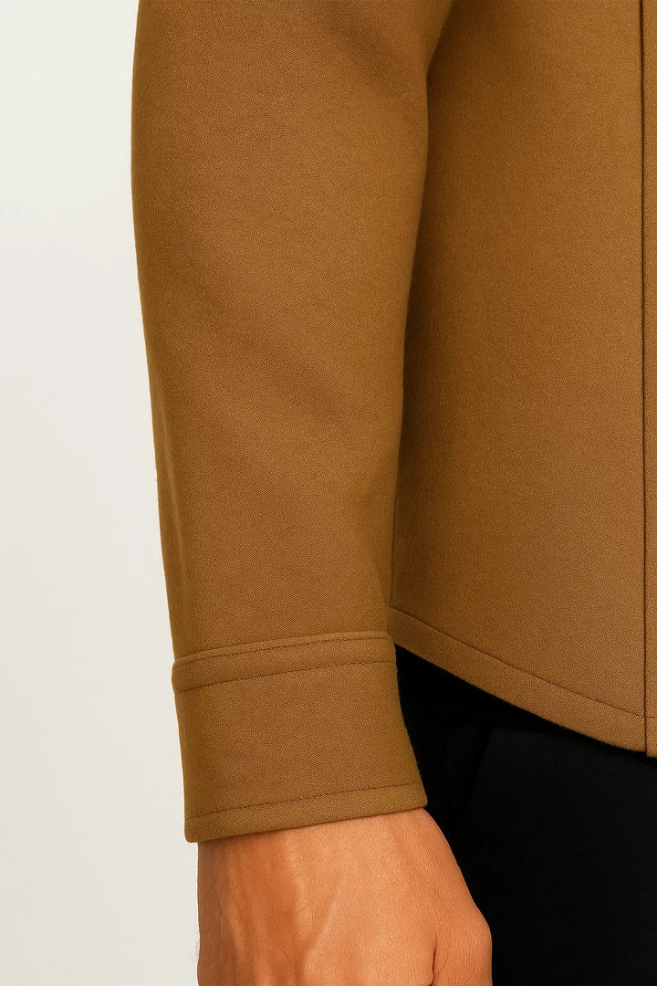 Wollmischung Überhemdjacke | Strukturiert Casual | Wasserabweisend