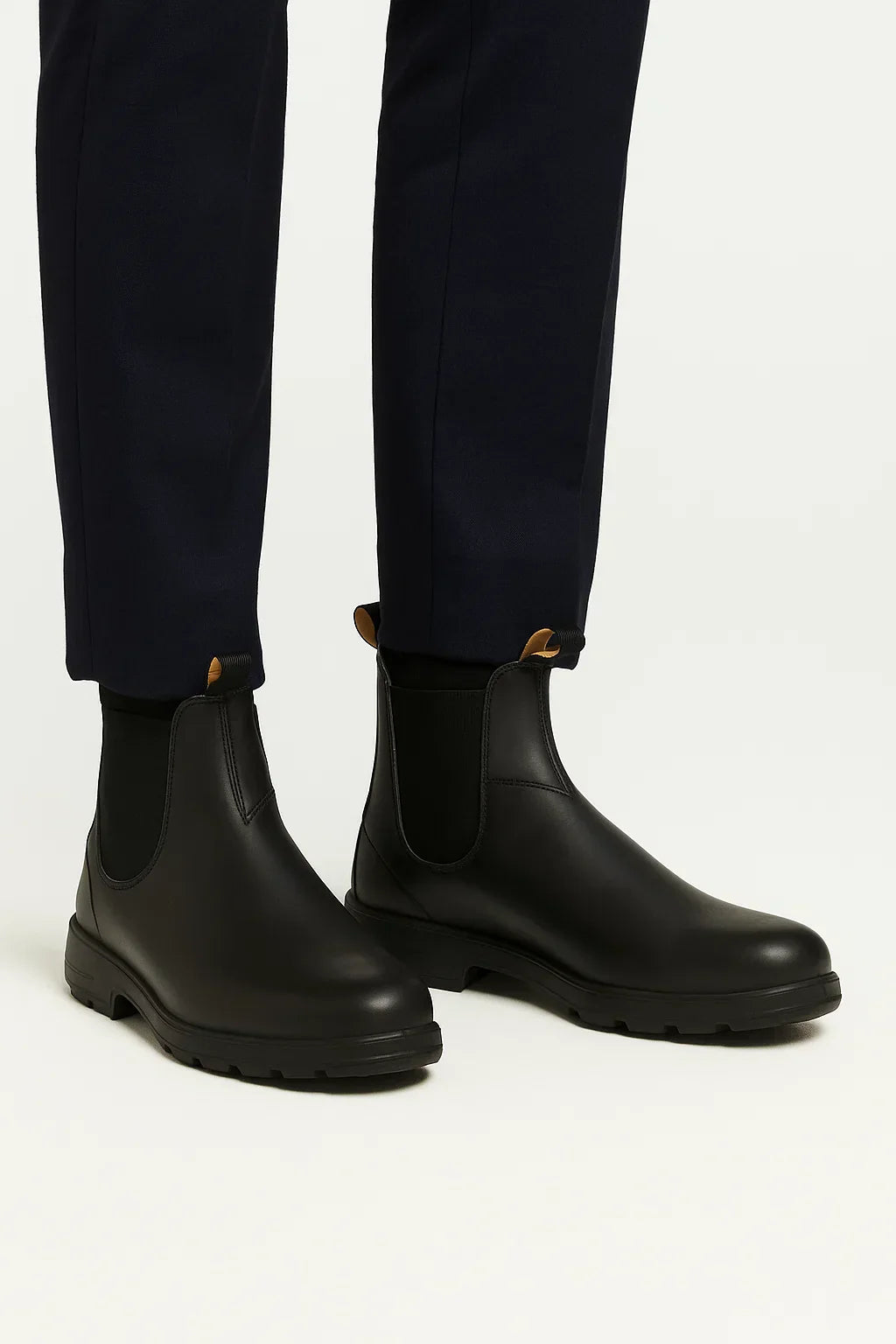 Chelsea Boots aus Leder | Runde Spitze | Gummisohle