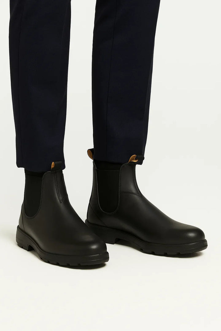 Chelsea Boots aus Leder | Runde Spitze | Gummisohle