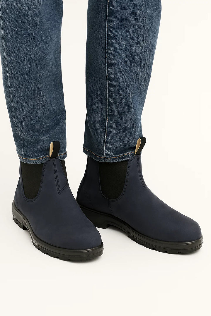 Chelsea Boots aus Leder | Runde Spitze | Gummisohle