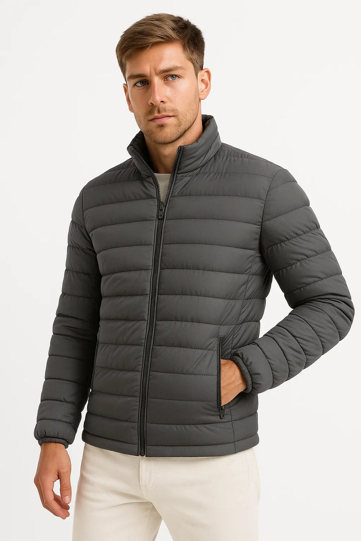 Leichtgewicht Pufferjacke | Stehkragen | Gequiltet Polyester